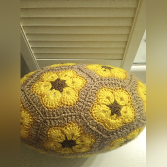 Handmade Crochet Owl Pillow - Picture 5 of 5